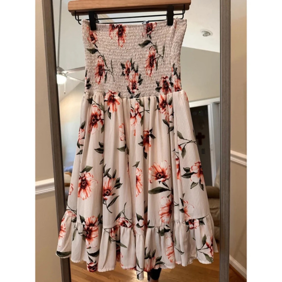 She + Sky Dresses & Skirts - Women's She +‎ Sky Floral Dress Small White Red